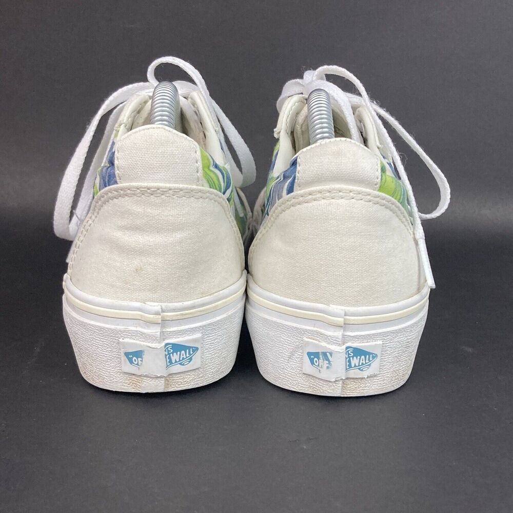 Vans OTW-Women's Sz 7.5-Ward Platform Paradise Floral -Off-White -Low Skate Shoe - Picture 3 of 10
